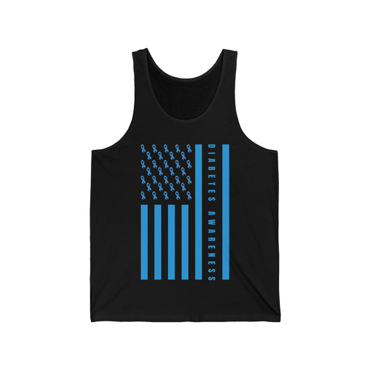 Diabetes Support Type 1 Diabetes Awareness American Flag Tank Top For Men Women Tank Top