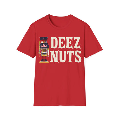 Funny Deez Nuts Nutcracker Ugly Christmas Meme Xmas Gift T-Shirt Men Women