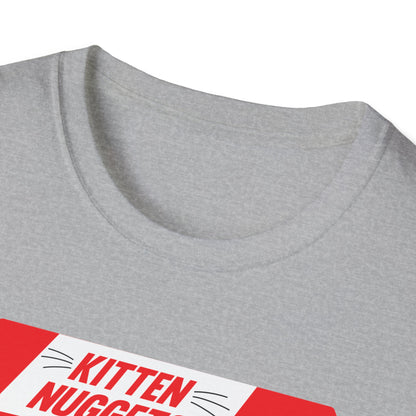 Funny Kitten Nuggets Food Pun Cat Lover Gift Chicken Nuggets T-Shirt For Men Women T-Shirt