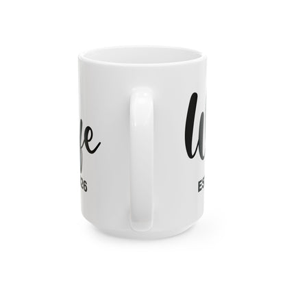 Funny Wife Est 2026 Just Married Bride Honeymoon Couple Wedding Coffee Mug For Women