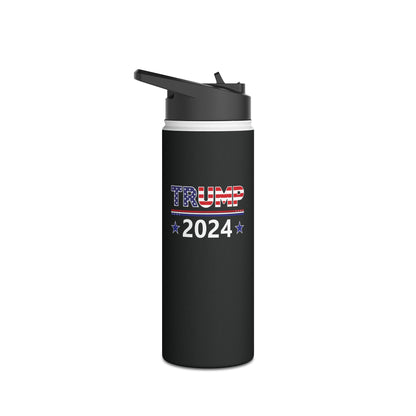 Pro Trump 2024 President 45 Water Bottle For Men Women