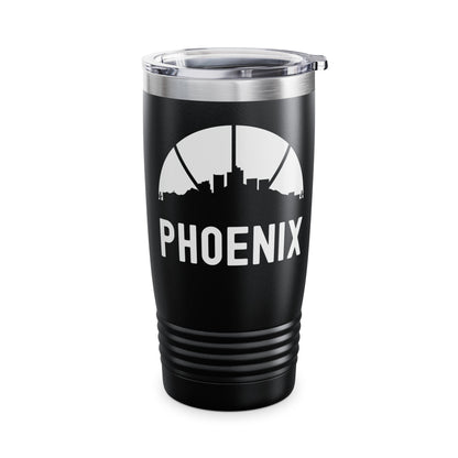 Phoenix Skyline Basketball B-Ball Arizona City Retro Tumbler For Men Women