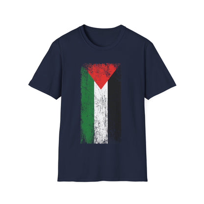 Distressed  Palestine Flag I love Palestine Gaza Vintage T-Shirt For Men T-Shirt