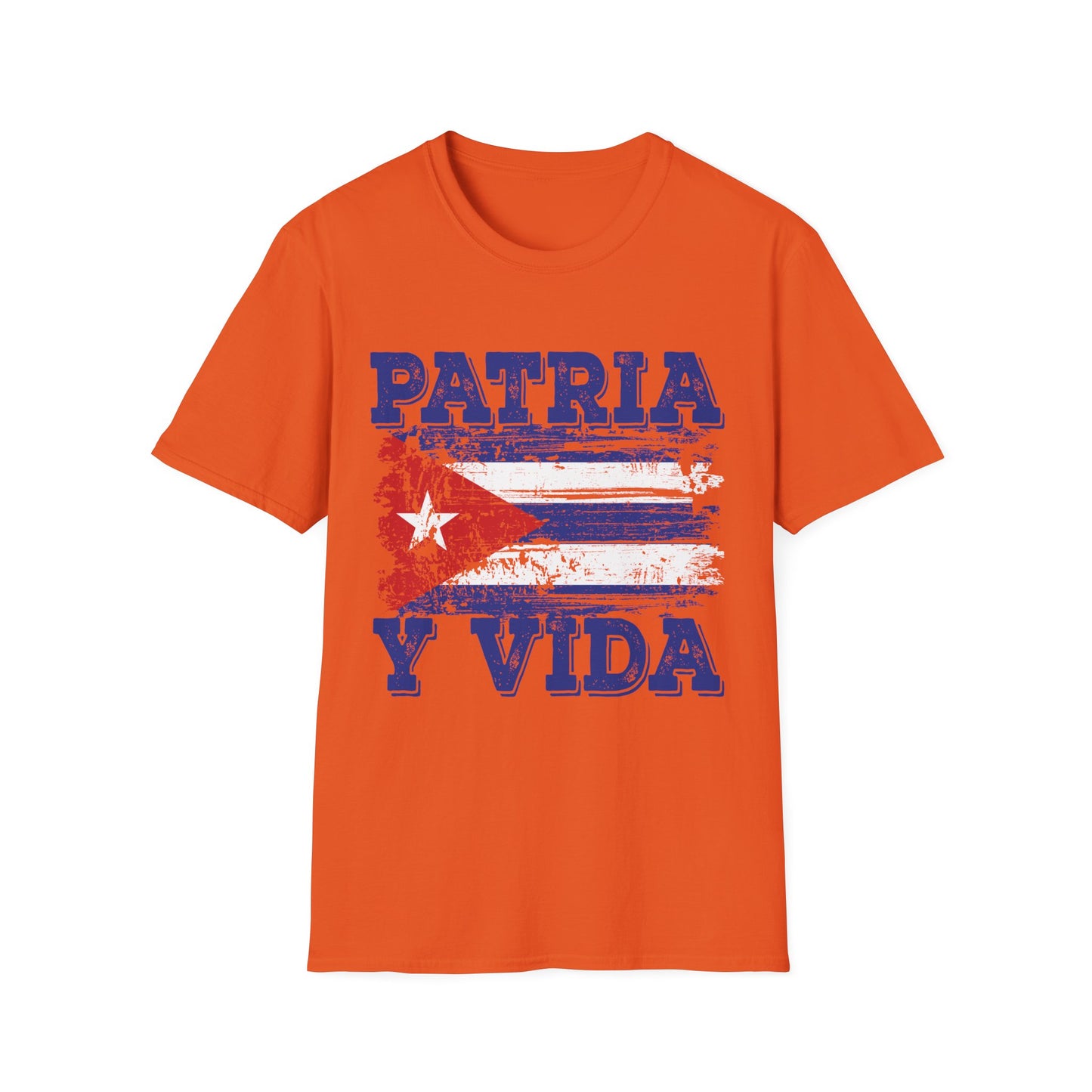 Cuba Patria y Vida Flag Distressed Vintage Cuban Flag T-Shirt For Men Women