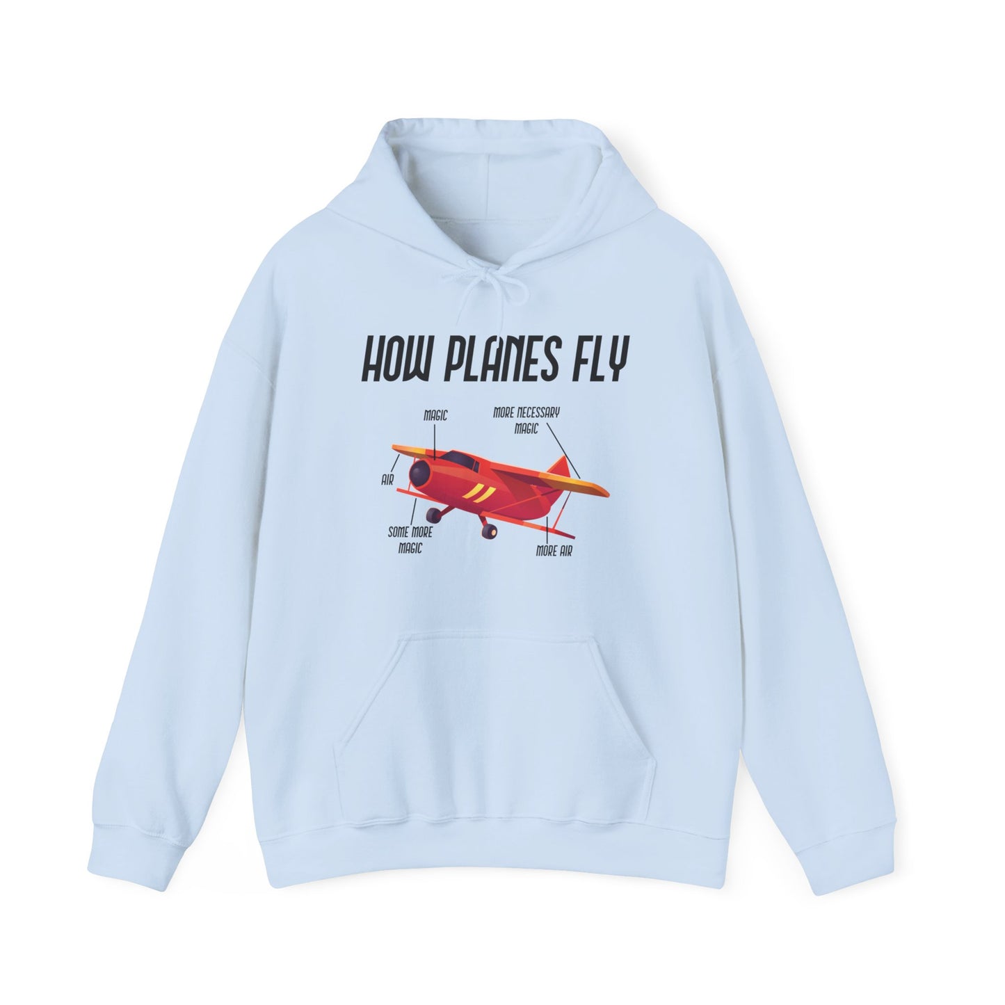 Funny How Planes Fly Airplane Parts Design For Flight Lovers Hoodie