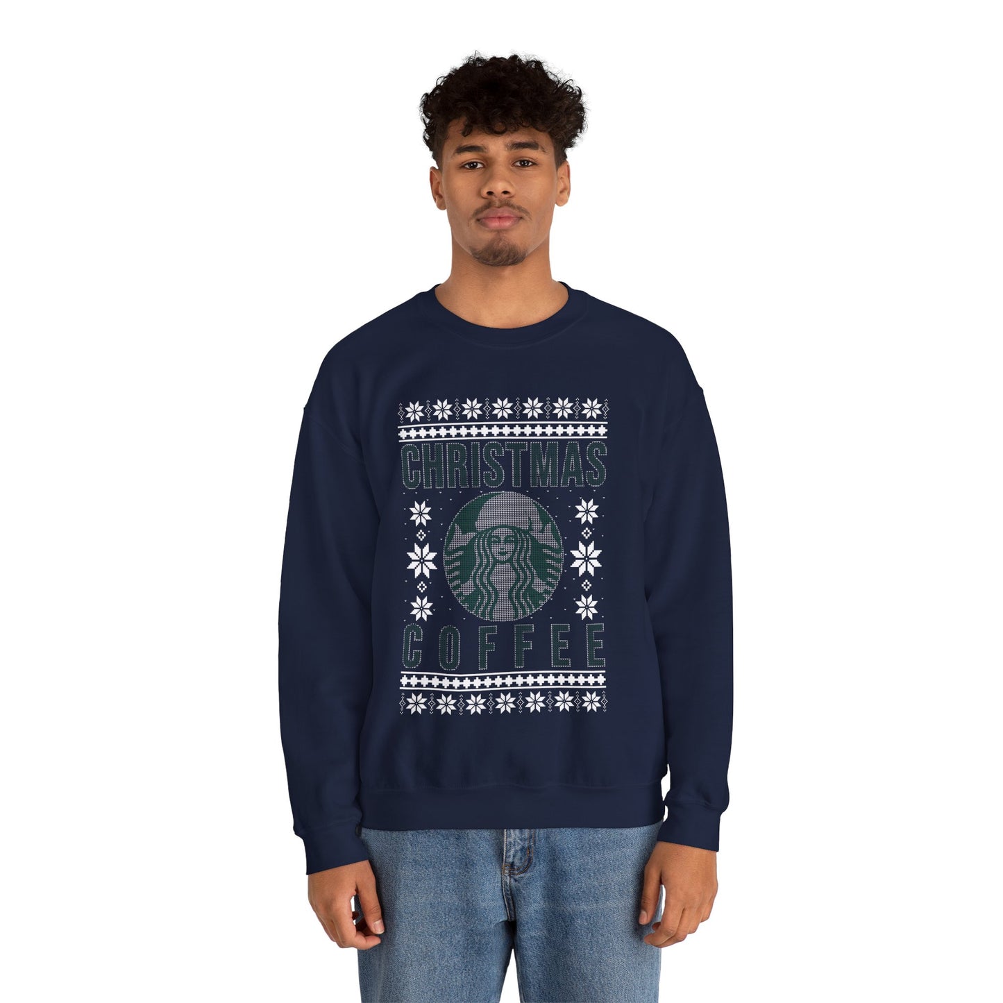 Funny Star Coffee Bucks Lovers, Coffee Lovers Caffeine Christmas Coffee, Christmas Ugly Jumper Sweater Sweatshirt