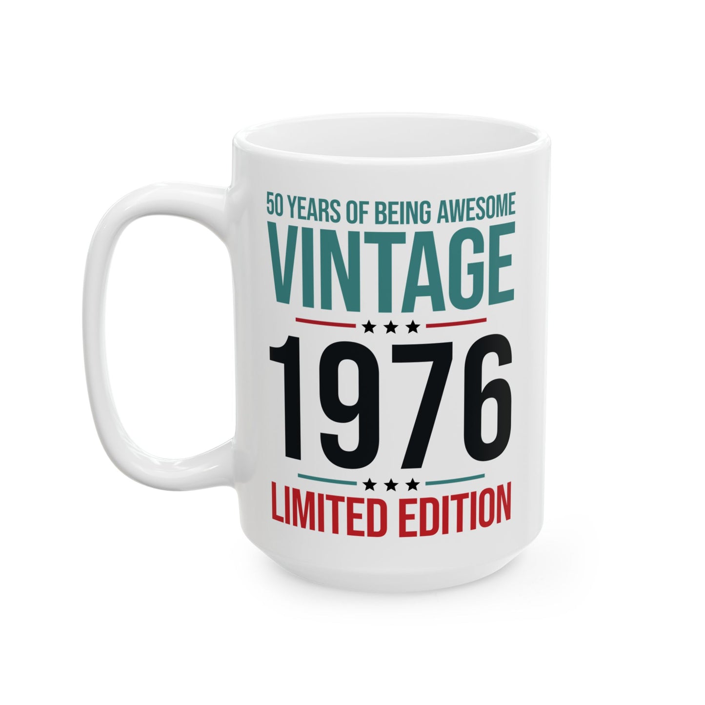50 Year Old Gifts Vintage 1976 50 Years Awesome 50th Birthday Coffee Mug