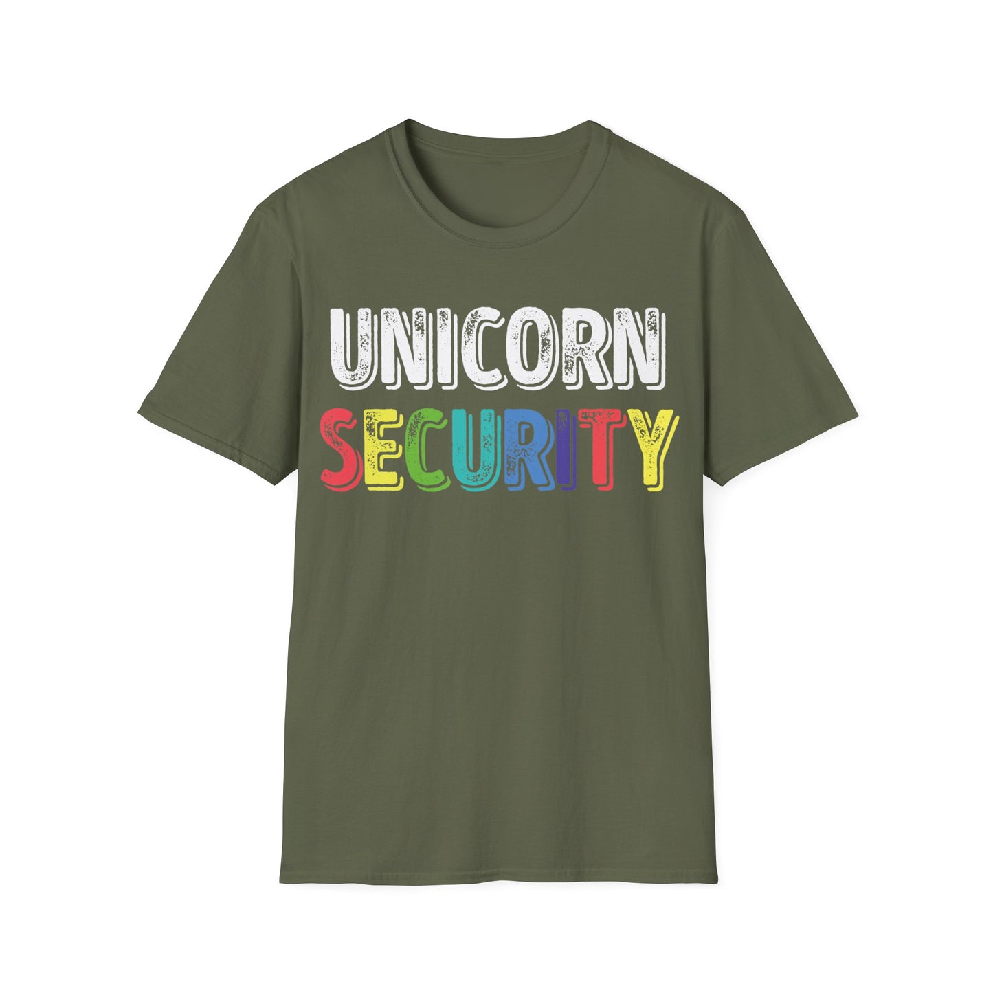 Funny Unicorn Security Costume Police T-Shirt Men Women Kids