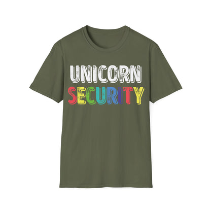 Funny Unicorn Security Costume Police T-Shirt Men Women Kids
