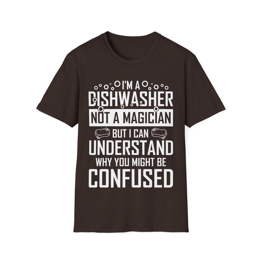 Funny Dishwashing Gift Dishwasher Magician T-Shirt Men Women