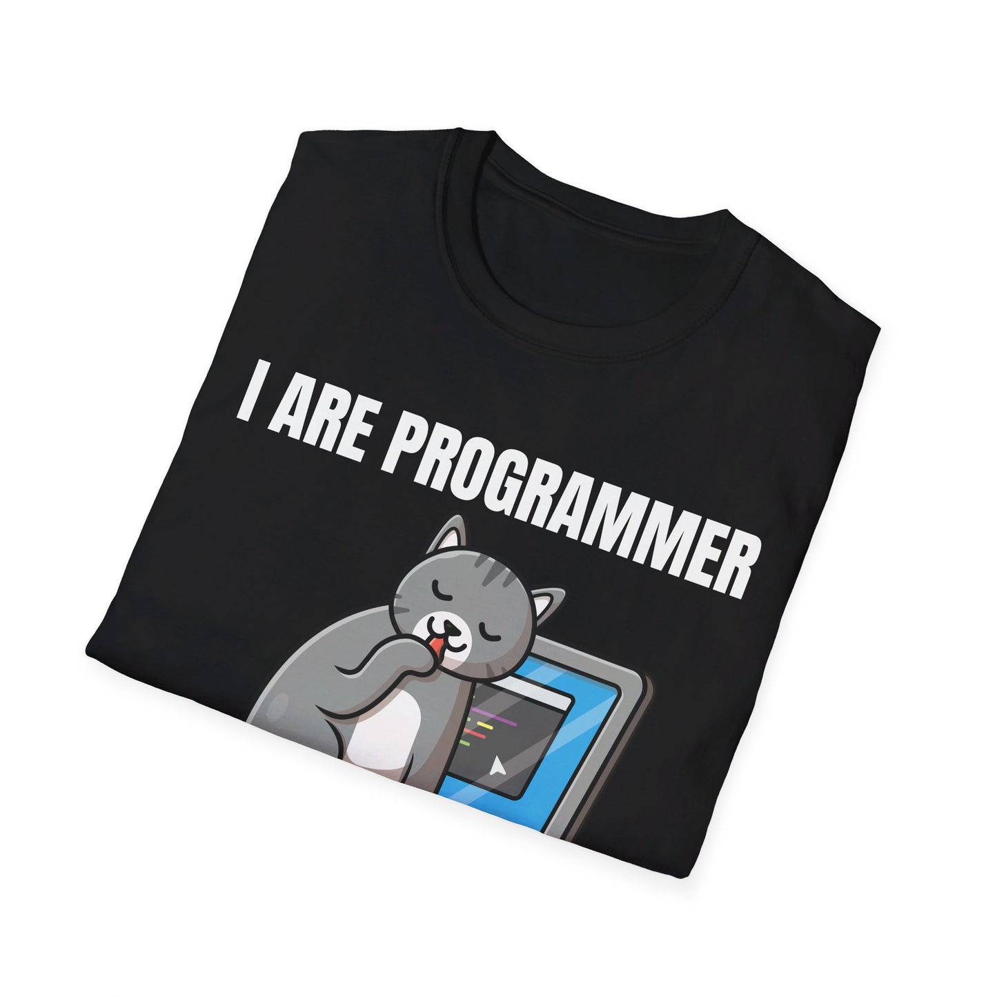 Funny I Are Programmer I Make Computer Beep Boop Cute Cat T-Shirt For Men Women T-Shirt