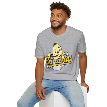 Funny Let's Go Bananas Baseball T-Shirt For Baseball Lovers Men Women T-Shirt