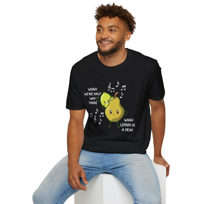 Funny Woah Lemon On A Pear Meme Unisex Softstyle T-Shirt for Teacher Foodie Travelers