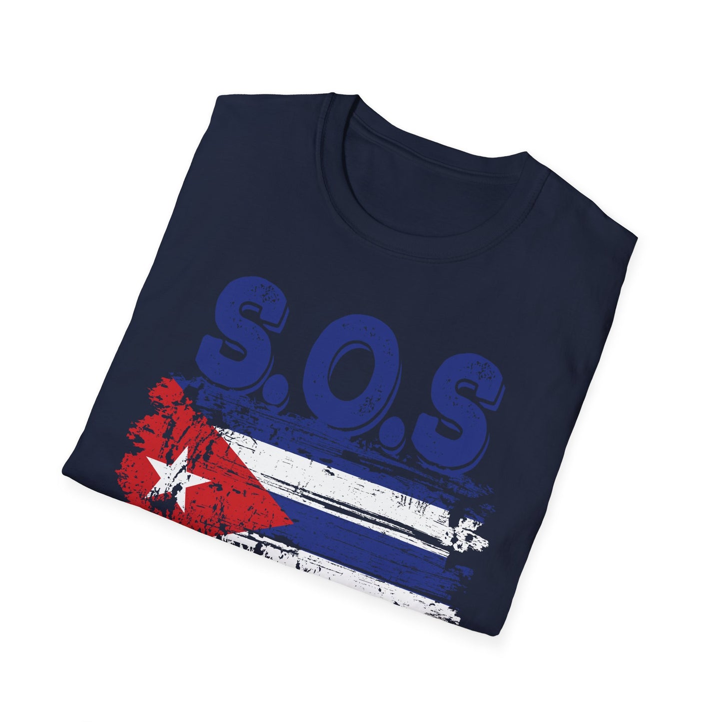 SOS Cuba Cuban Flag Shirt Man Cuban T-Shirt for Men Women