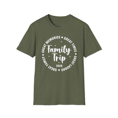 Family Trip Vacation 2026 Matching Summer Group T-Shirt For Men Women
