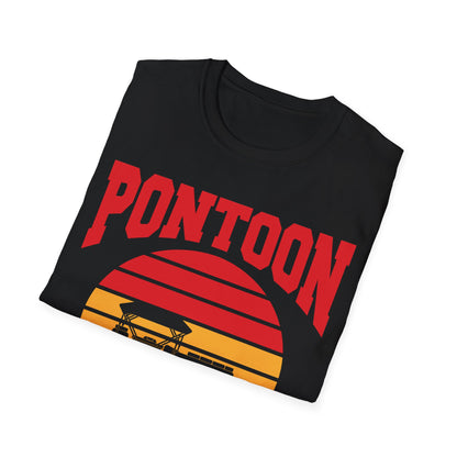 Funny Pontoon First Mate Life Is Better At The Lake Boating Retro T-Shirt Men Women