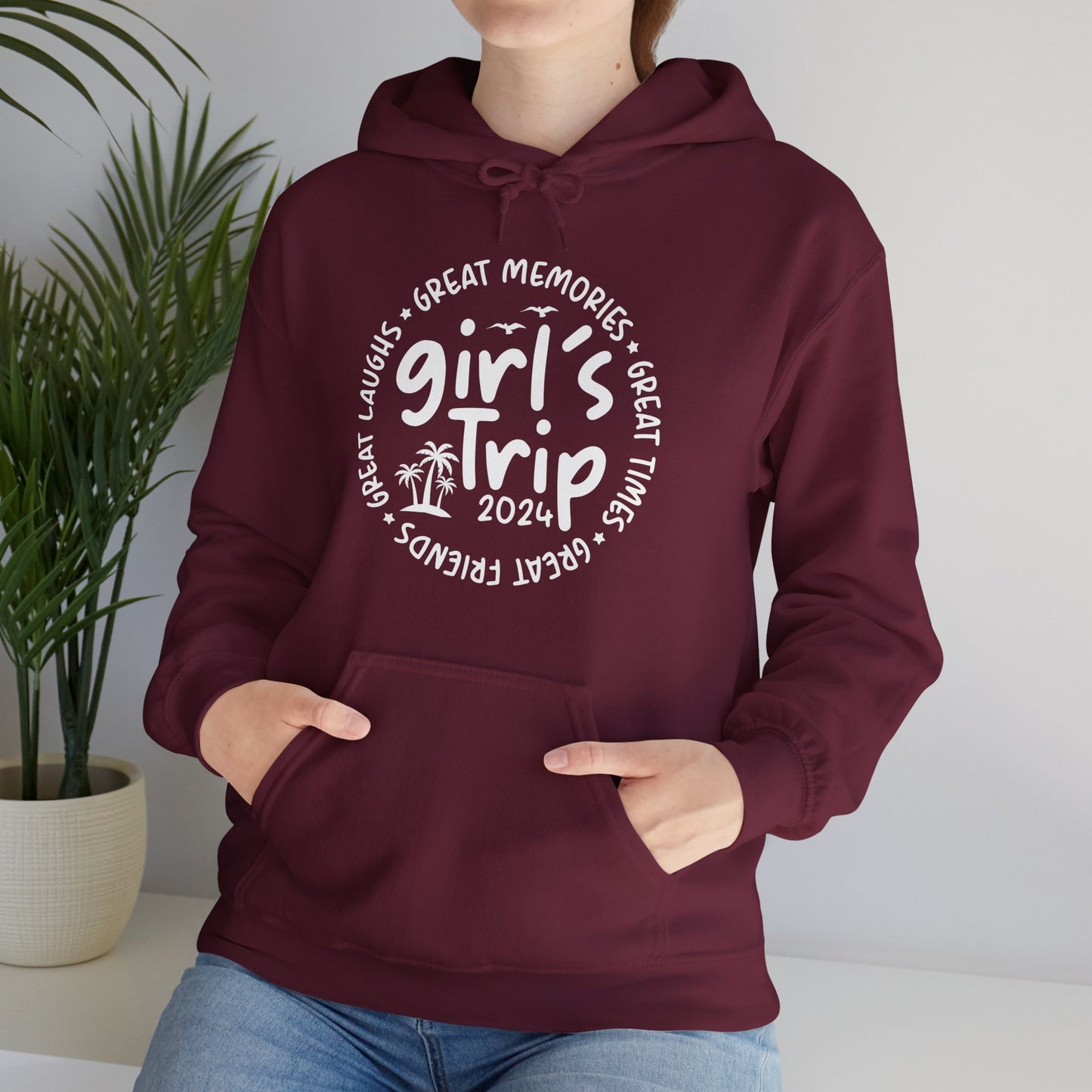 Girl's Trip 2024 Memories Friends Trip Matching Vacation Hoodie For Men Women Hoodie