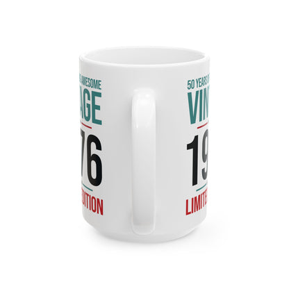 50 Year Old Gifts Vintage 1976 50 Years Awesome 50th Birthday Coffee Mug