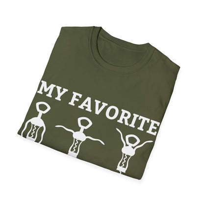 Funny My Favorite Workout Wine Lover Shirt Womens Exercise Tshirt