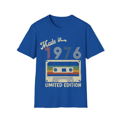 Made In 1976 Limited Edition Funny Cassette Tape Vintage T-Shirt For Men Women