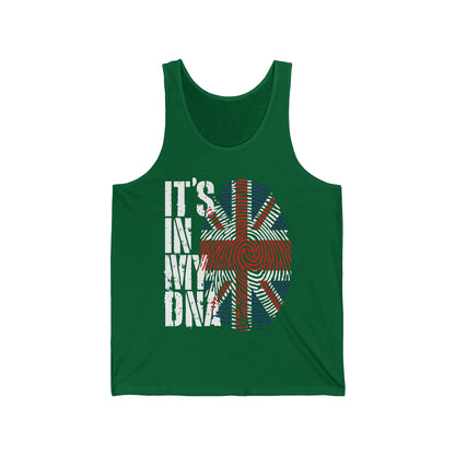 Funny Its In My DNA British Flag England UK Britain Union Jack Tank Top For Men Women Tank Top