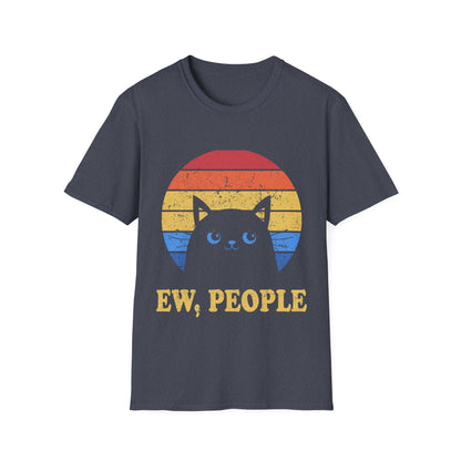 Funny Ew People Cat Introvert Antisocial Sarcastic T-Shirt