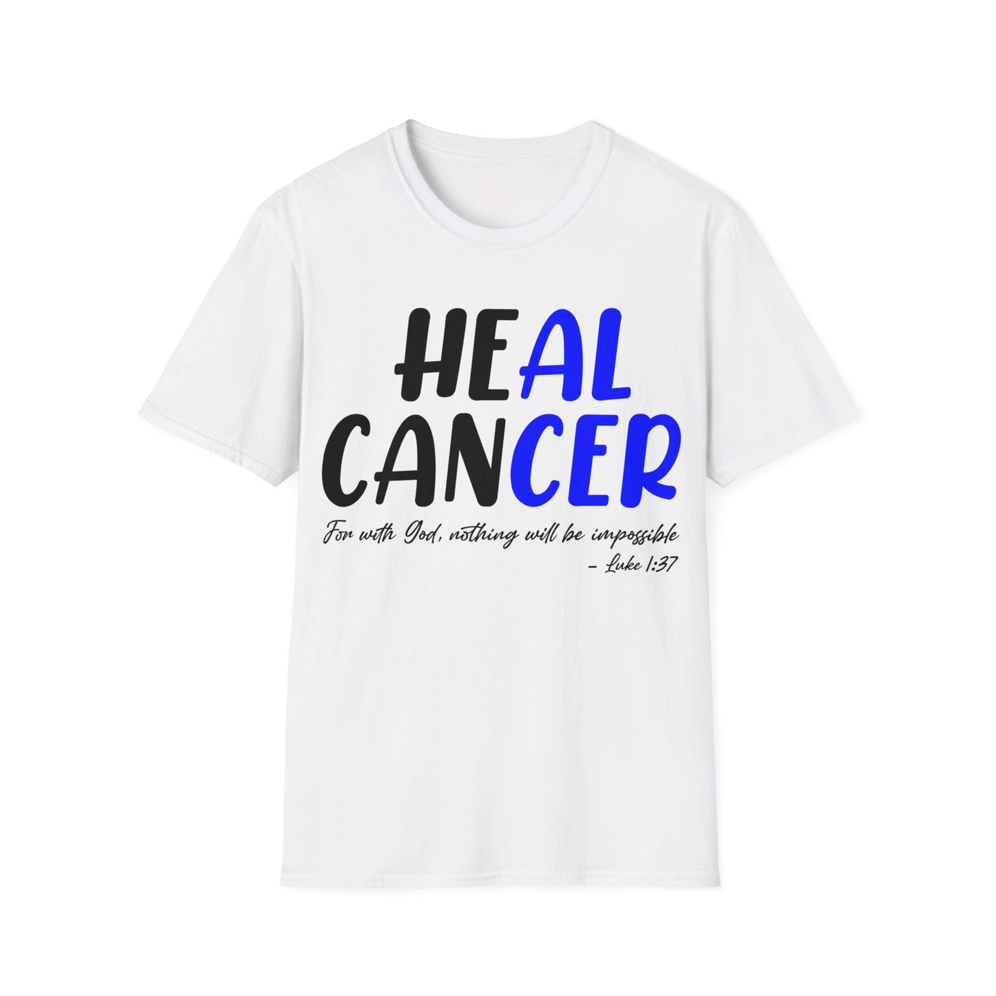 Colon Cancer Faith Bible Verse CRC Awareness Support Heal Family T-Shirt For Men Women