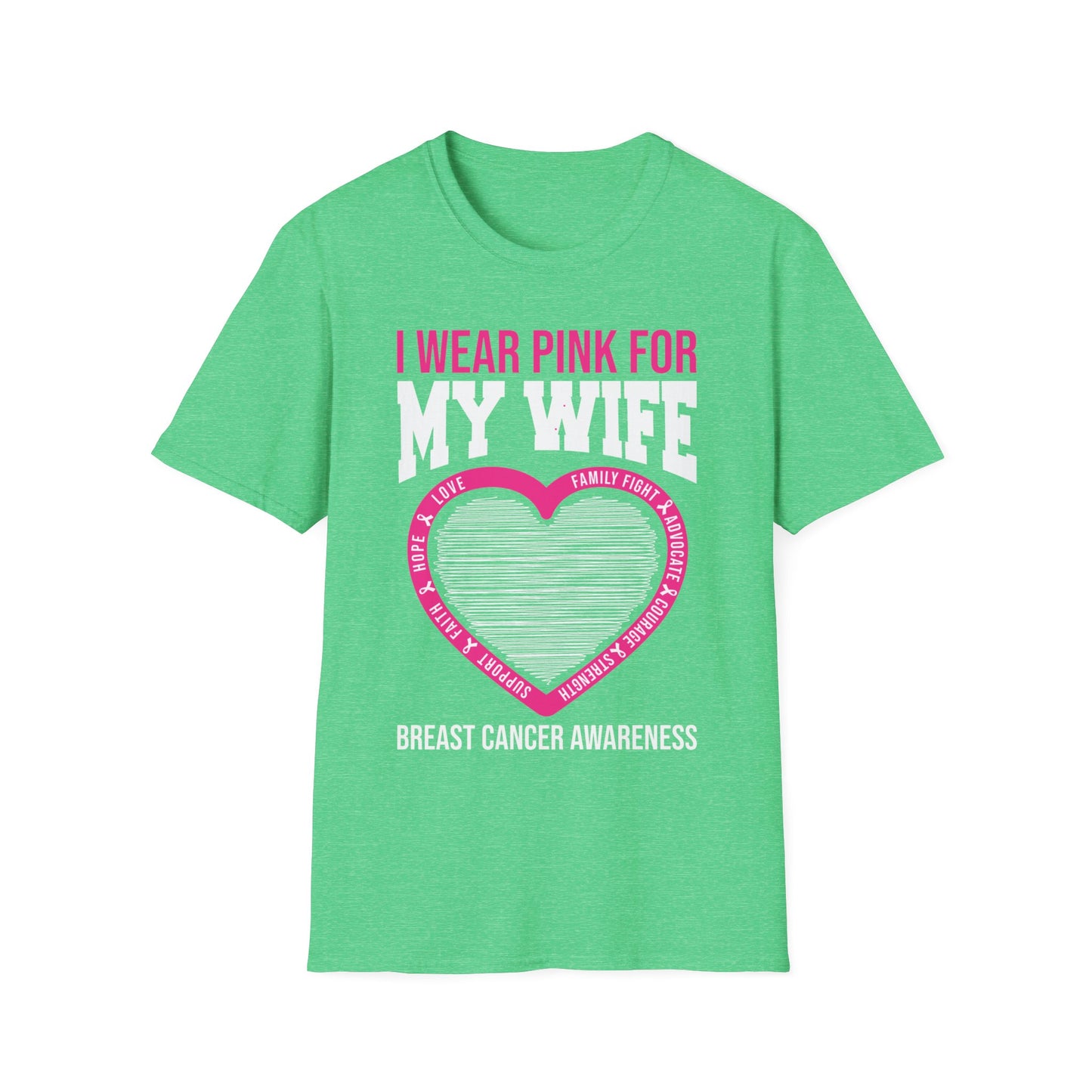 Husband Men I Wear Pink for My Wife Breast Cancer Awareness T-Shirt