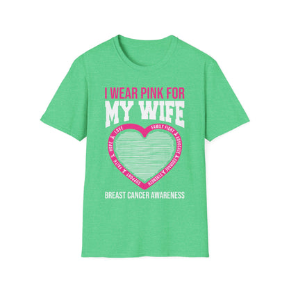 Husband Men I Wear Pink for My Wife Breast Cancer Awareness T-Shirt