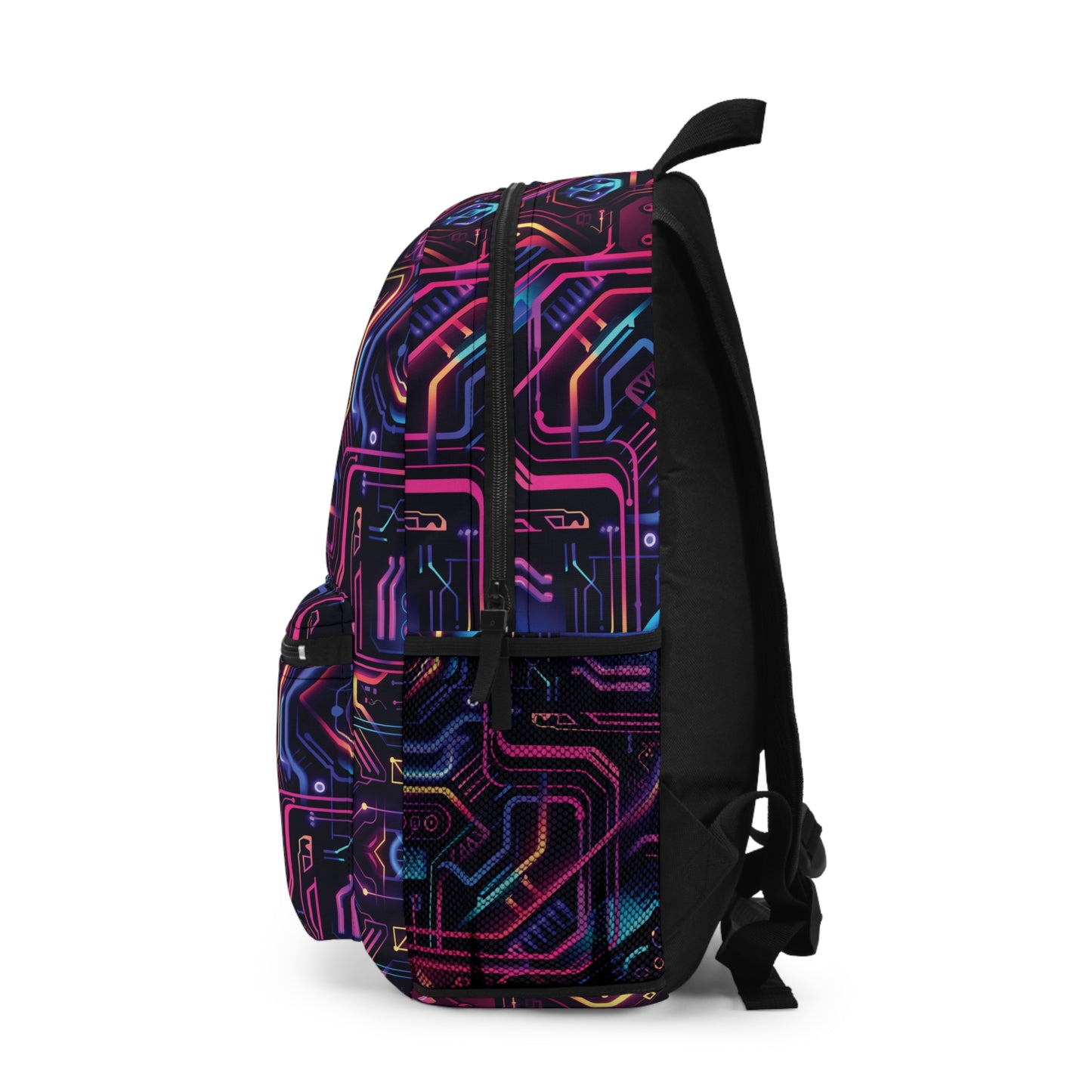 Cyberpunk Neon Vibrant Color Pattern Backpacks for Men Women Kids School Travel, Capacity School Backpacks