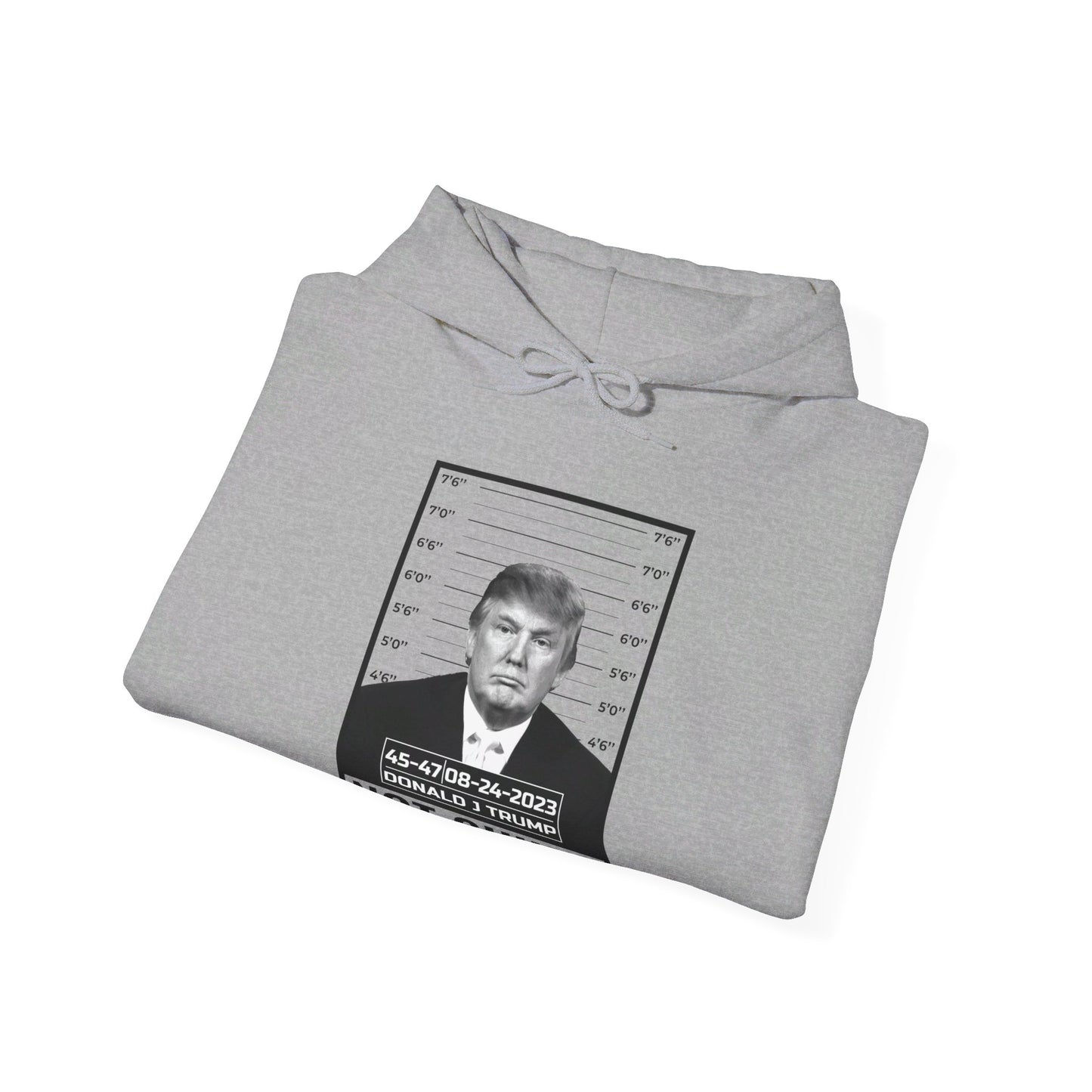 Donald Trump Police Mugshot Not Guilty President Legend 45 47 Hoodie For Men Women Hoodie