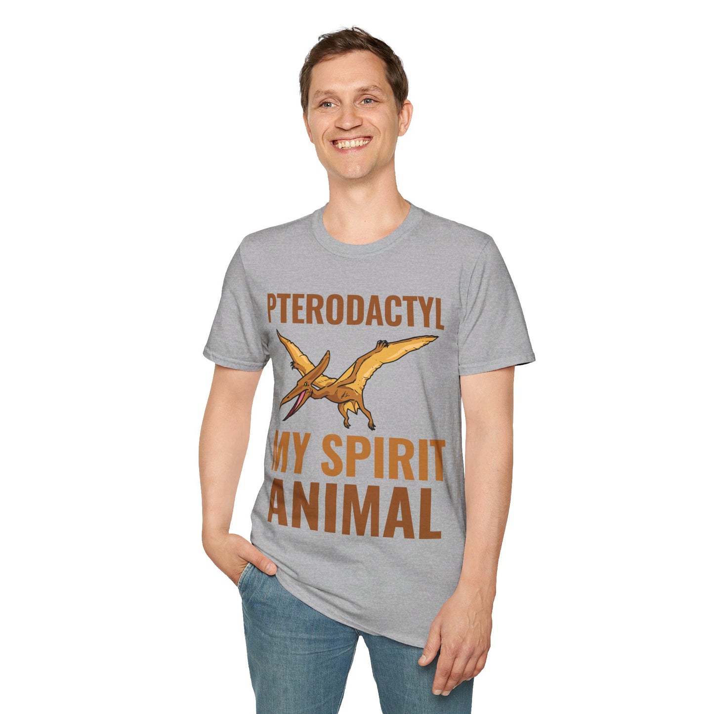 Funny Pterodactyl Is My Spirit Animal Dinosaur Gift T-Shirt For Men Women