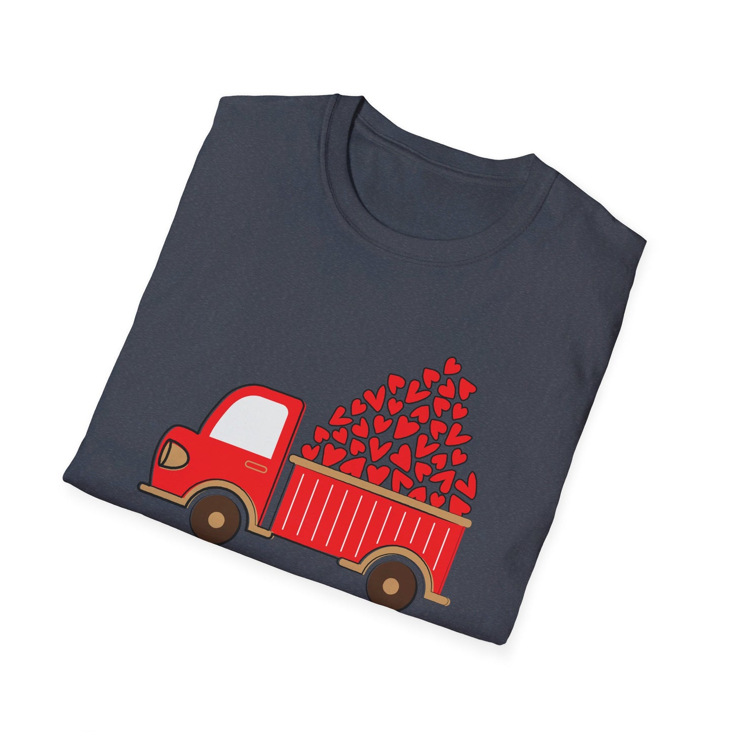 Funny Loads of Love Tractor Cute Valentines Day Truck T-Shirt