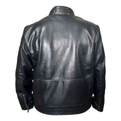 Mens Casual Leather Jacket Men Spring Autumn Coat Motorcycle Biker Slim Fit Outwear Genuine Leather Jackets