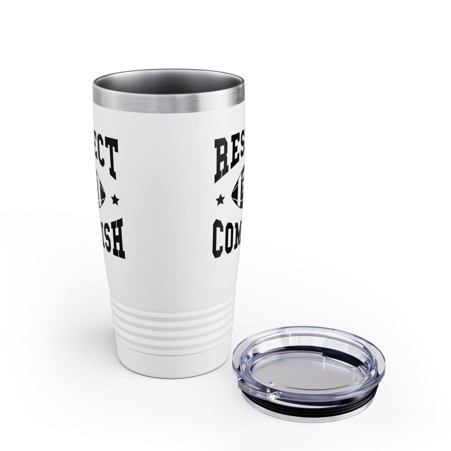 Funny Respect The Commish Fantasy Football Champ mug Best Ever Commish Tumbler Men Women