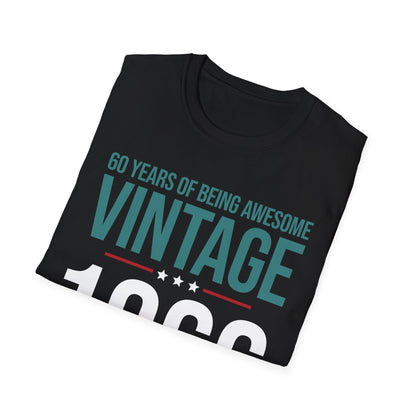 60 Year Old Gifts Vintage 1966 60 Years Awesome 60th Birthday T-Shirt
