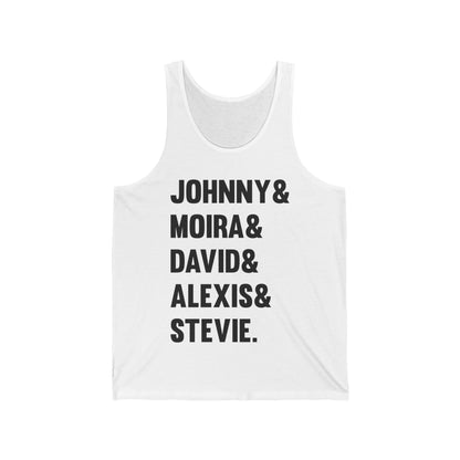 Funny Johnny Moira David Alexis And Stevie Movie TV Series Tank Top Men Women