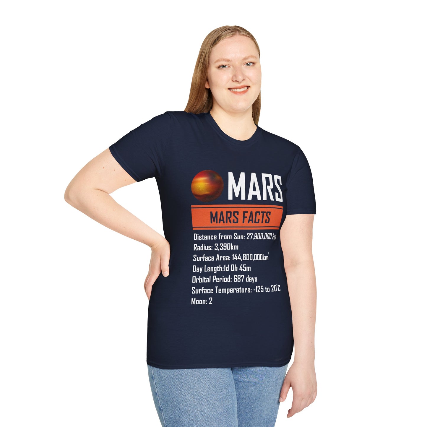 Mars Facts About Mars Planet Space Lover T-Shirt Men Women