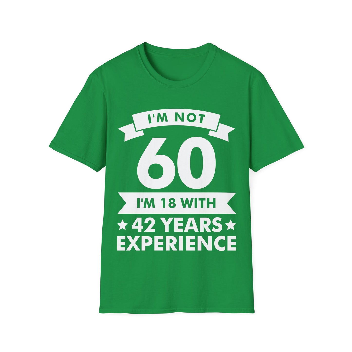 Funny I'm Not 60 Experience 60th Birthday Gift T-Shirt Men Women