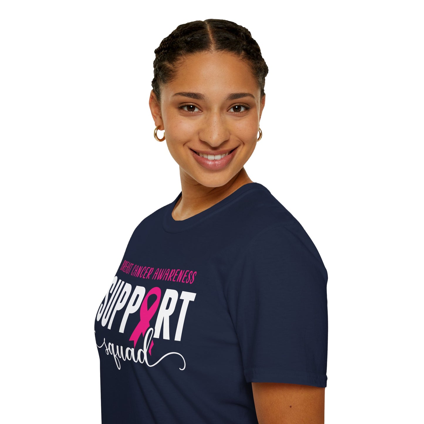 Breast Cancer Shirts Support Squad Tee Breast Cancer Awareness T-Shirt For Men Women