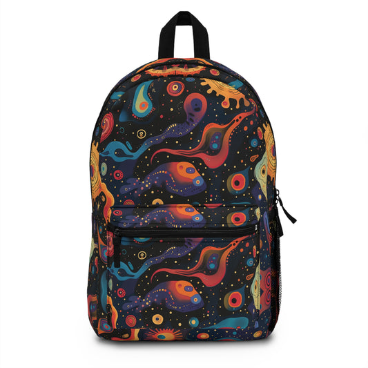 Space Oddity Pattern Backpacks For Men Women Kids School Travel, Capacity School Backpacks