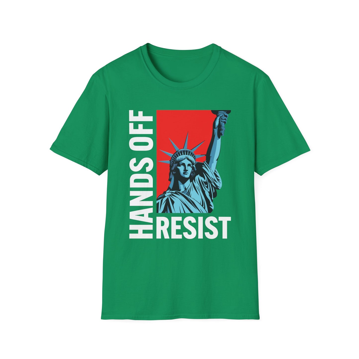Resist Statue of Liberty Hands Off Resistance Protest T-Shirt For Men Women