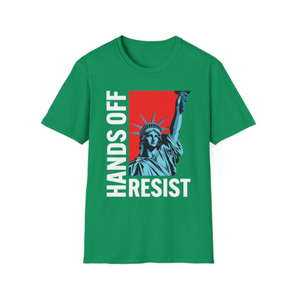Resist Statue of Liberty Hands Off Resistance Protest T-Shirt For Men Women