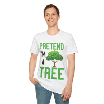 Funny Pretend I’m a Tree Tree Lazy Costume T-Shirt For Men Women