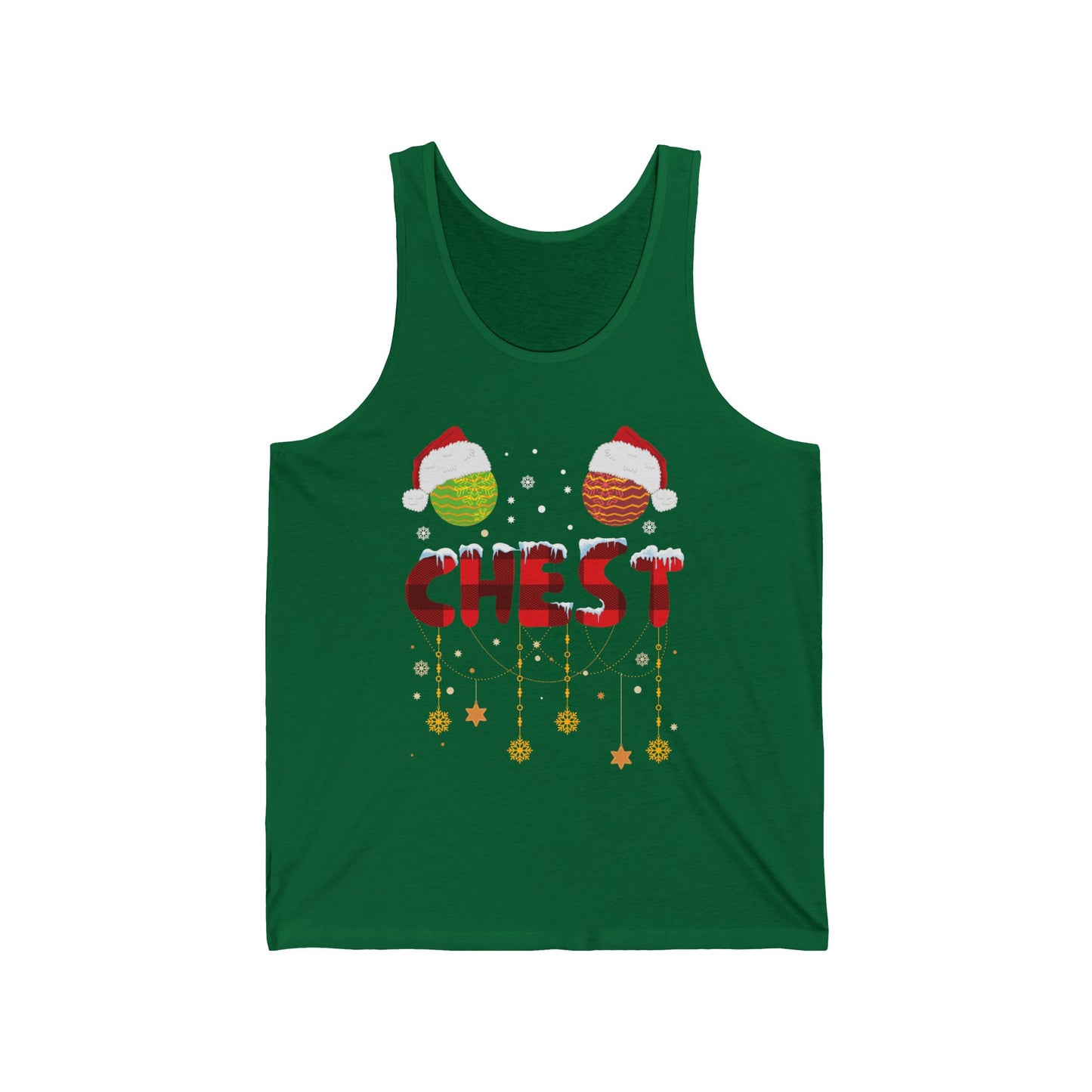 Chest Nuts Matching Chestnuts Funny Christmas Couples Chests Tank Top