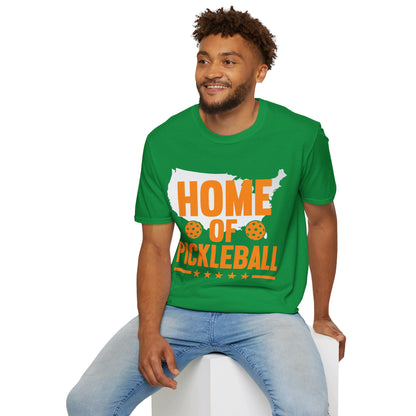 Home of Pickleball USA Map America T-Shirt For Men Women Kids