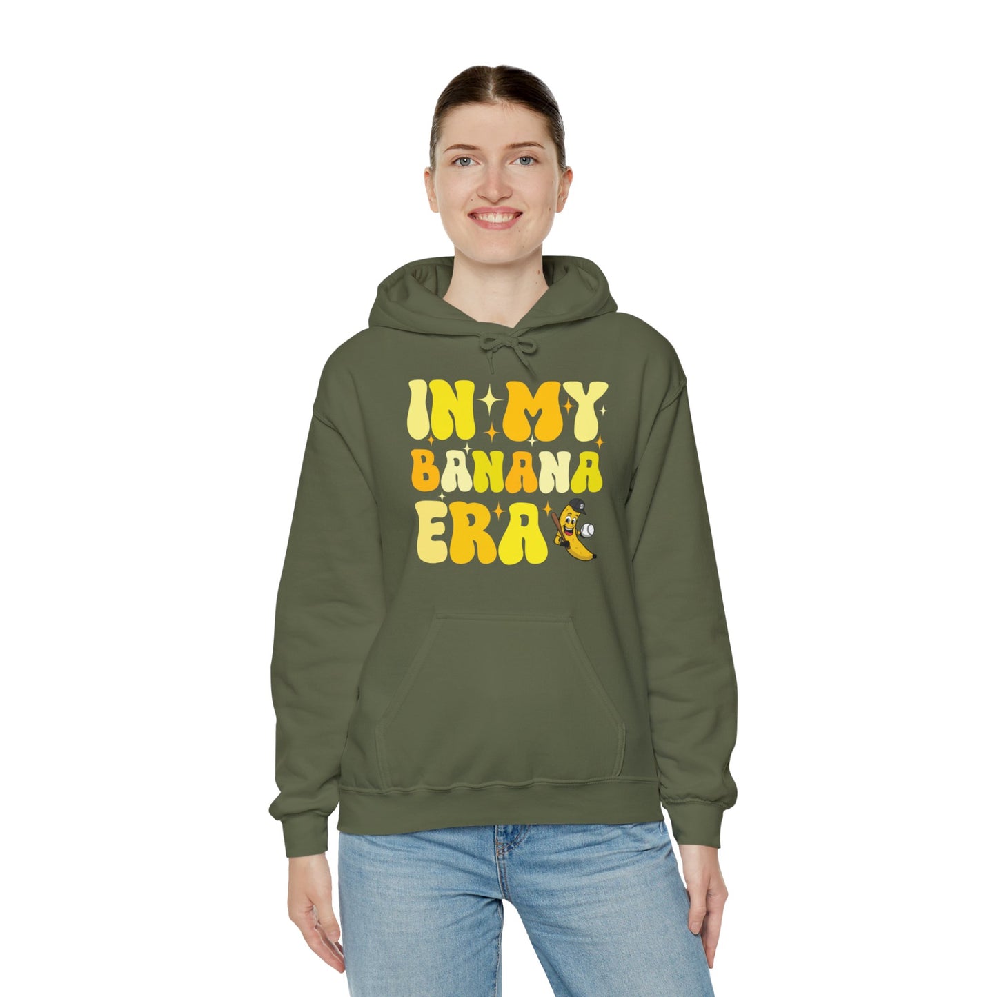 Funny In My Bananas Era Fruit Lover Baseball Player Hoodie For Men Women Hoodie
