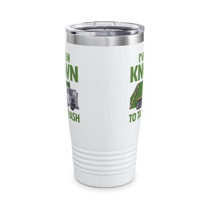 Funny Talk Trash Garbage Truck for Sanitation Worker Tumbler