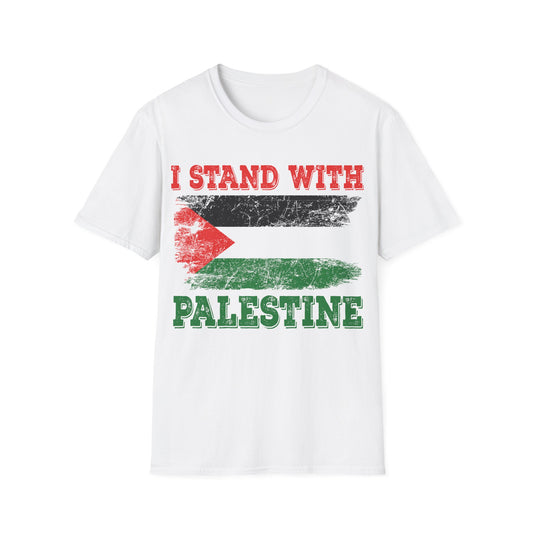 I Stand With Palestine Free Palestine Flag Gaza Palestinian Flag T-Shirt For Men Women T-Shirt