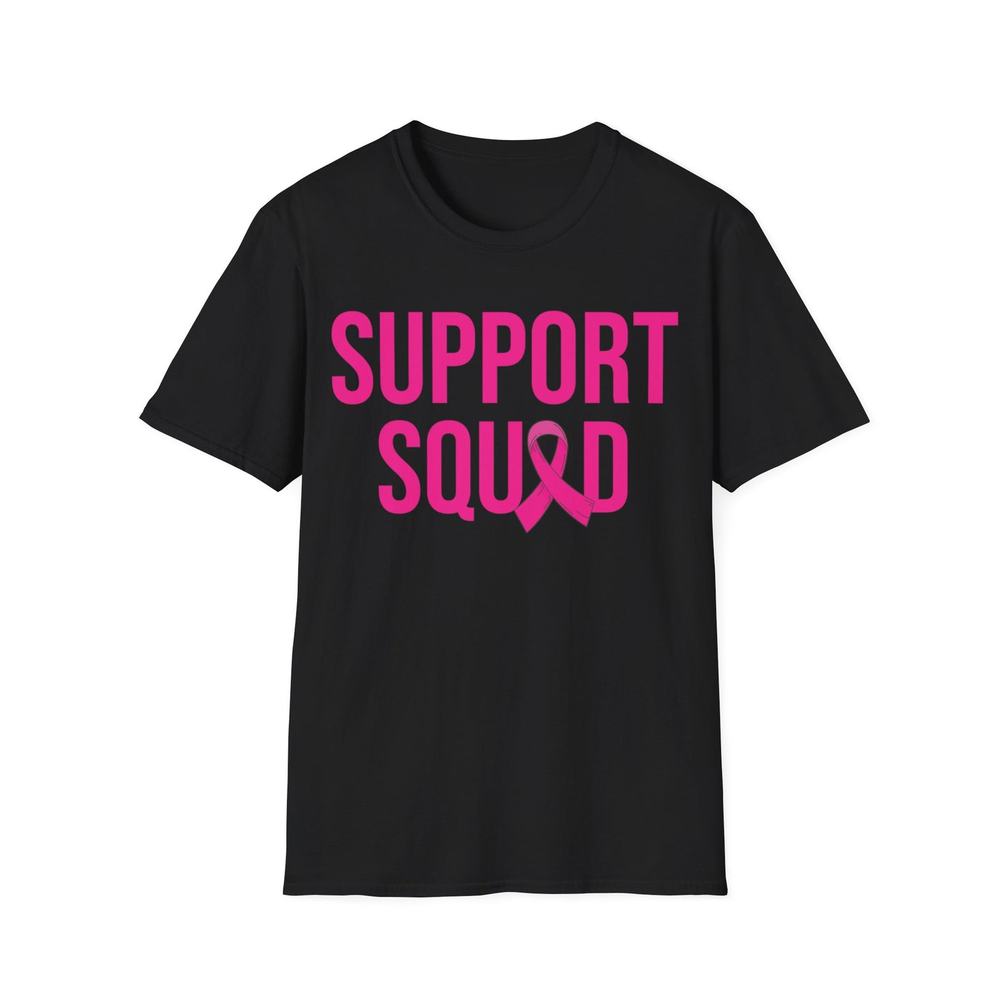 Support Squad Breast Cancer Warrior Awareness October Pink T-Shirt